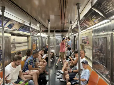 Wet hot American subway: Heat wave leaves NYC riders sweaty and suffocatintg