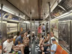 Wet hot American subway: Heat wave leaves NYC riders sweaty and suffocatintg