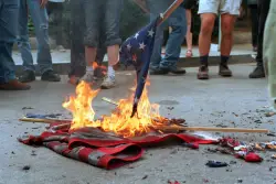 Flag burning has a long history in the U.S. — and legal protections from the Supreme Court